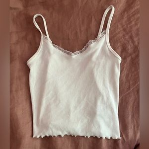 Pretty white lace camisole